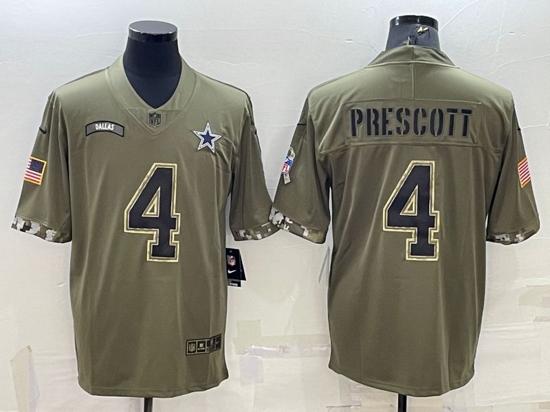 Men Dallas Cowboys #4 Prescott Green 2022 Vapor Untouchable Limited Nike NFL Jersey